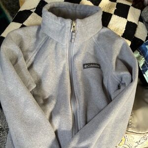 Columbia Kids Light Gray Fleece Hoodie